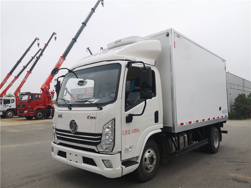 國六陜汽德龍4.2米肉鉤冷藏車